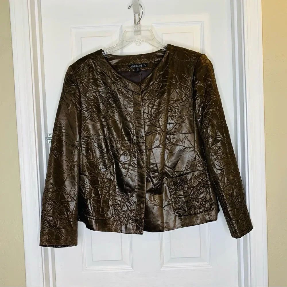 LAFAYETTE 148 Acetate Evening Jacket Size 16